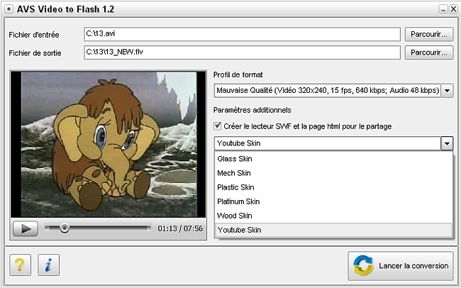 Comment convertir la vidéo pour une page web? Pas 3