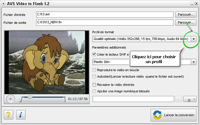 Comment convertir la vidéo pour une page web? Pas 4