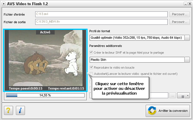 Comment convertir la vidéo pour une page web? Pas 6