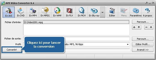 Comment ripper des DVD personnels et les convertir en DivX, Xvid, AVI, MPEG, WMV, MOV, RM? Pas 5