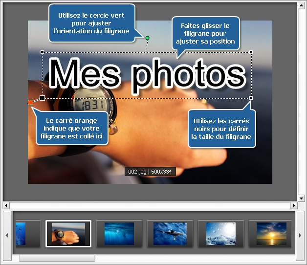 Comment insérer un logo dans un groupe d'images? Etape 4