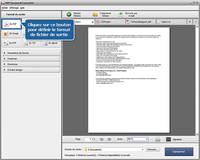 Comment protéger les documents avec un mot de passe? Etape 3
