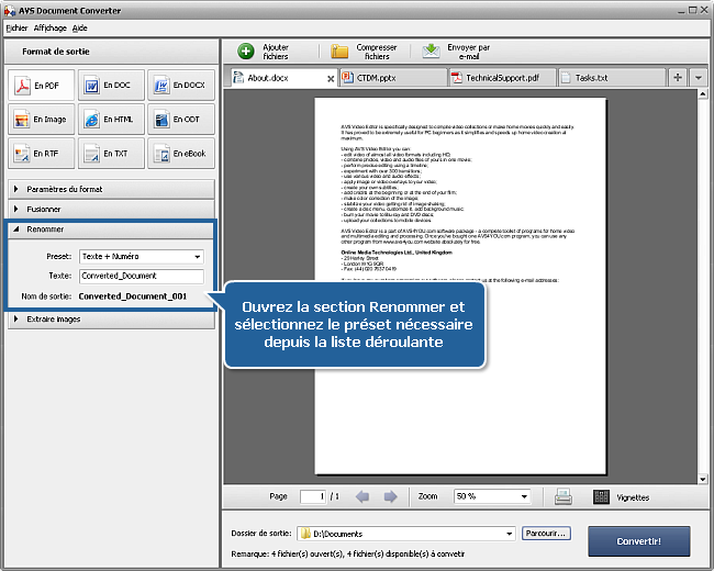 Comment protéger les documents avec un mot de passe? Etape 5