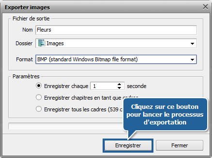 Comment exporter une image à partir d'un fichier vidéo? Etape 7