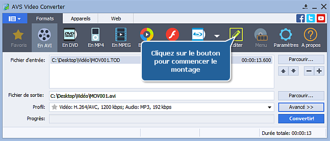 Comment convertir une vidéo HD? Etape 5