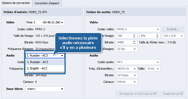 Comment extraire une bande son à partir d'un fichier vidéo? Etape 3