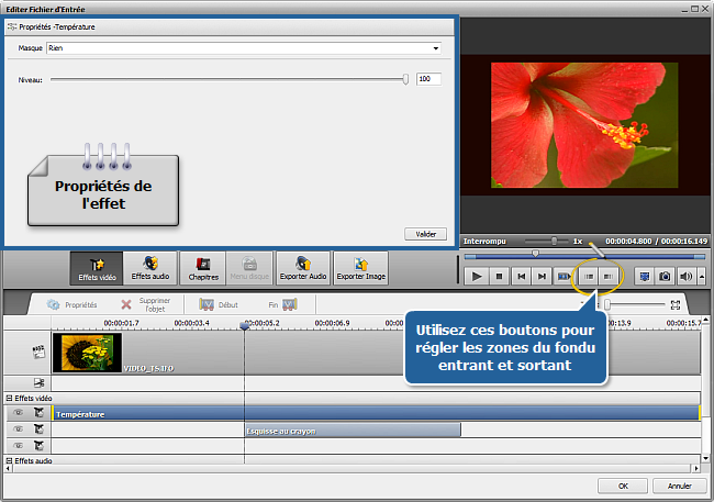 Comment appliquer un effet à une vidéo et la convertir dans un autre format? Etape 6