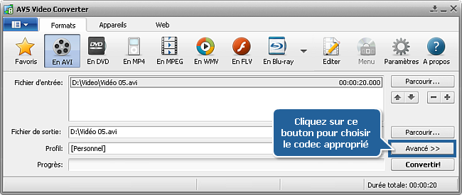 Comment effectuer la conversion à passages multiples avec AVS Video Converter? Etape 4