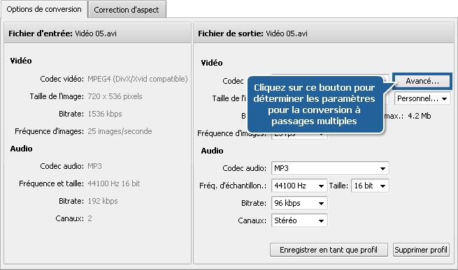 Comment effectuer la conversion à passages multiples avec AVS Video Converter? Etape 5