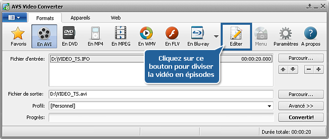 Comment convertir les épisodes DVD en fichiers séparés? Etape 5