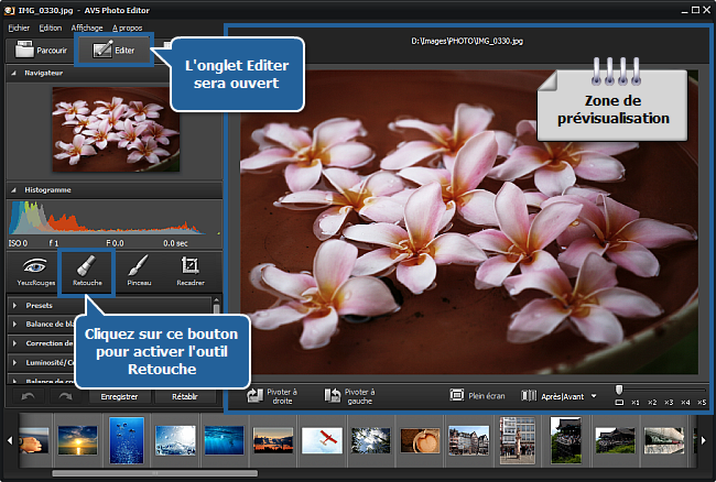 Comment cloner une partie de l'image en utilisant l'outil Retouche? Etape 3