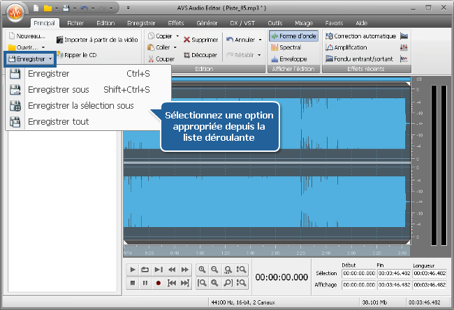 Comment normaliser le volume du son des différents fichiers audio? Etape 5