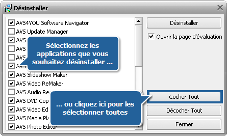 Comment réinstaller les logiciels AVS4YOU? Etape 1