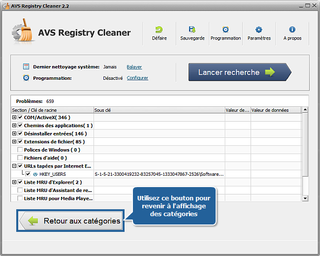 Comment nettoyer le registre de l'ordinateur avec AVS Registry Cleaner? Etape 4