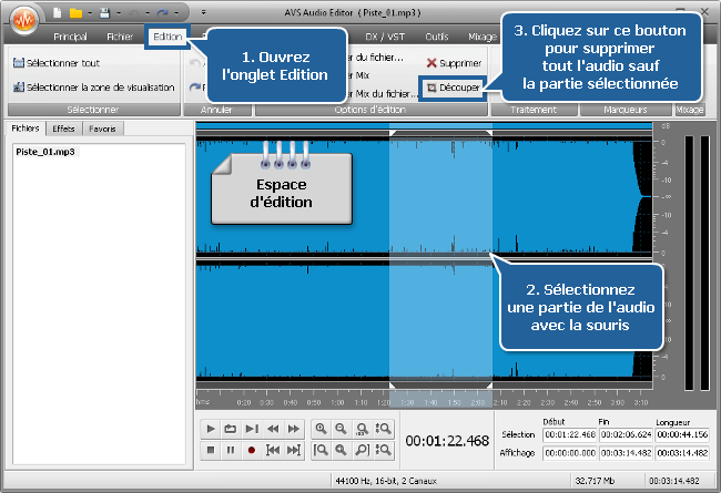 Comment créer une sonnerie avec AVS Audio Editor? Etape 3