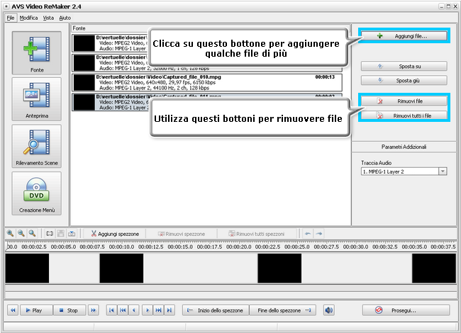 Come unire qualche file video in un unico file? Passo 2