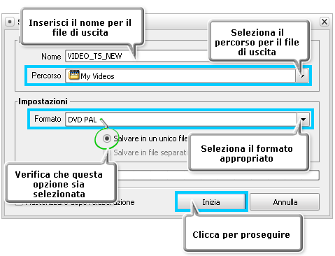 Come unire qualche file video in un unico file? Passo 5
