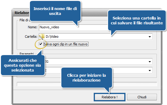 Come dividere il video usando AVS Video ReMaker? Passo 5
