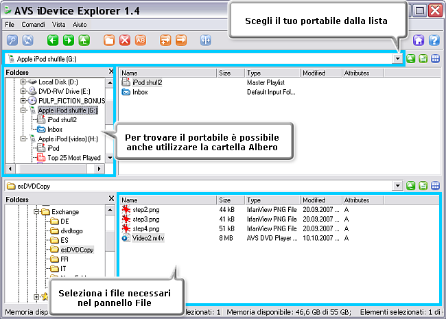 Come fare per scambiare file da un iPod ad un altro? Passo 3