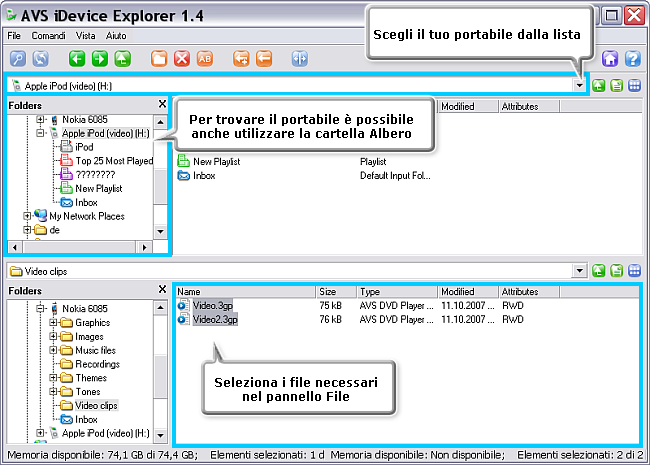 Come trasferire file da un cellulare ad iPod? Passo 3
