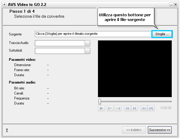 Come convertire video e trasferirlo al portabile. Passo 2