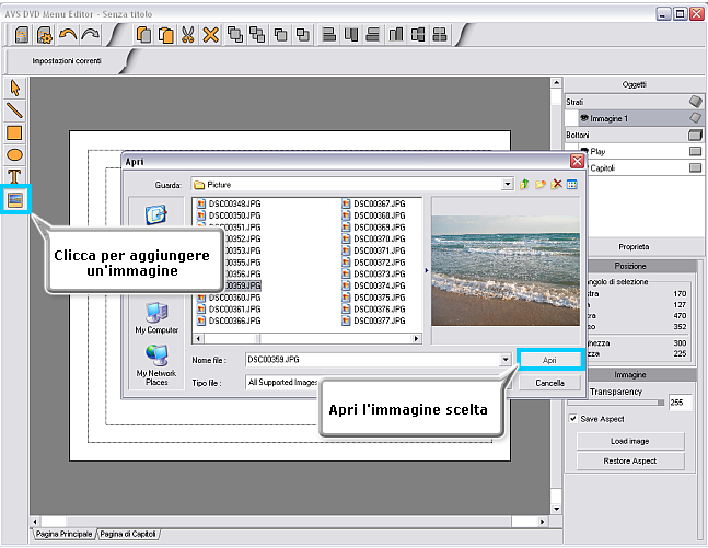 Come fare per convertire video in DVD e creare il menu? Passo 4