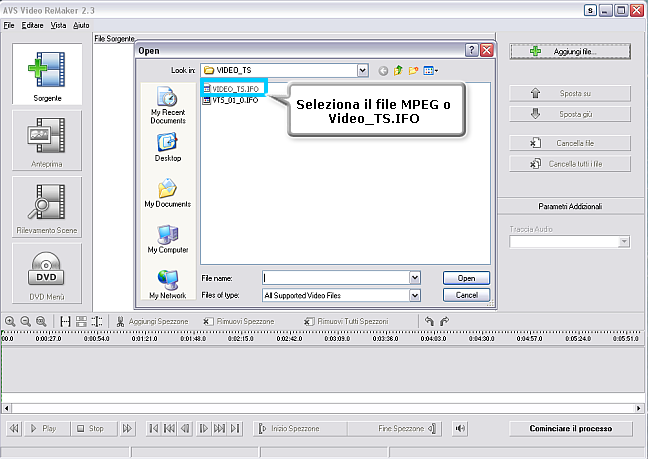 Come creare un menù DVD utilizzando AVS Video ReMaker. Passo 2