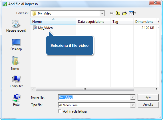 Come convertire file video con sottotitoli? Passo 2