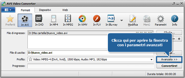 Come ridurre la dimensione del video sorgente usando AVS Video Converter? Passo 4