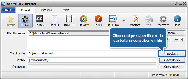 Come ridurre la dimensione del video sorgente usando AVS Video Converter? Passo 6