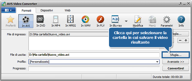Come effettuare la conversione in più passaggi con AVS Video Converter? Passo 7