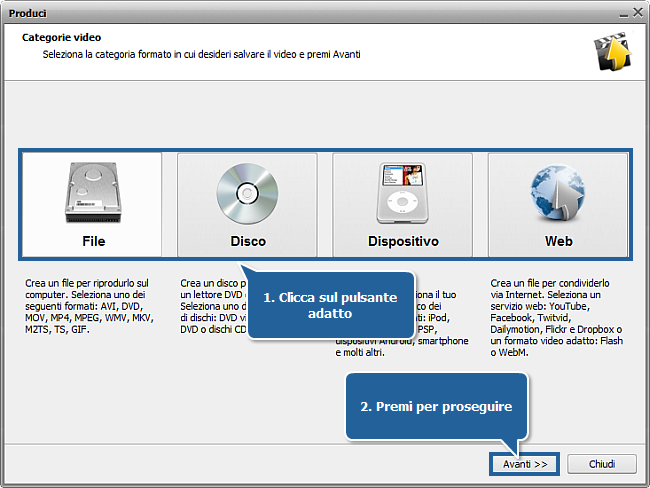Come salvare il progetto e il video in AVS Video Editor?