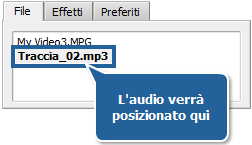 Come elaborare la traccia audio del video personale? Passo 4