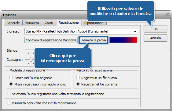 Come registrare la musica con AVS Audio Editor? Passo 4