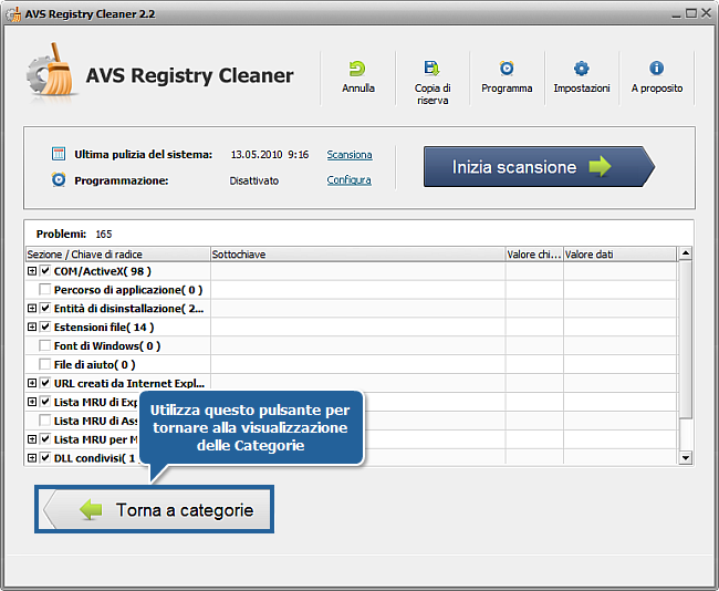 Come pulire il registro del computer con AVS Registry Cleaner? Passo 4