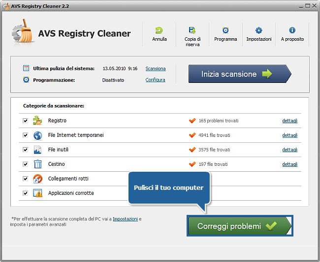 Come pulire il registro del computer con AVS Registry Cleaner? Passo 6