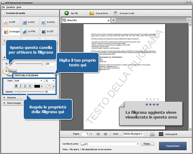 Come aggiungere una filigrana ai tuoi documenti? Passo 4