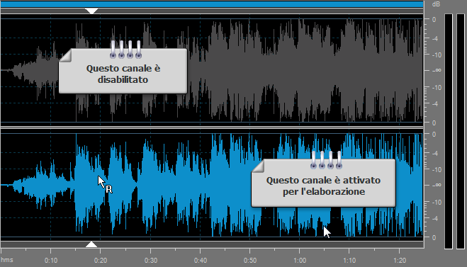 Come elaborare i canali individuali con AVS Audio Editor? Passo 3