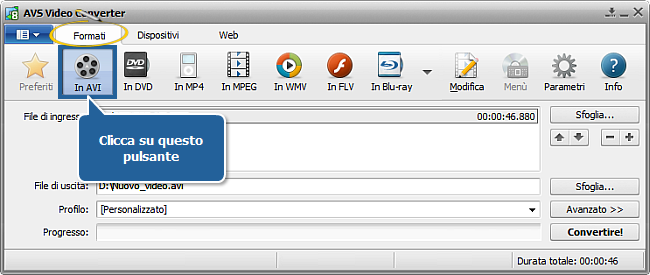 Come convertire video HD (ad alta definizione)? Passo 3