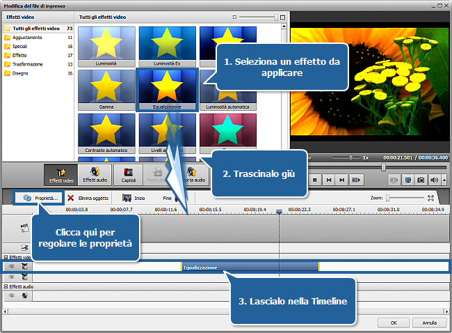 Come applicare un effetto al tuo video e convertirlo in un altro formato? Passo 4
