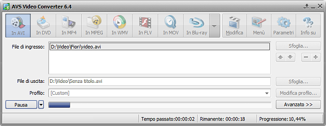 Come ridurre la dimensione del video sorgente usando AVS Video Converter? Passo 7