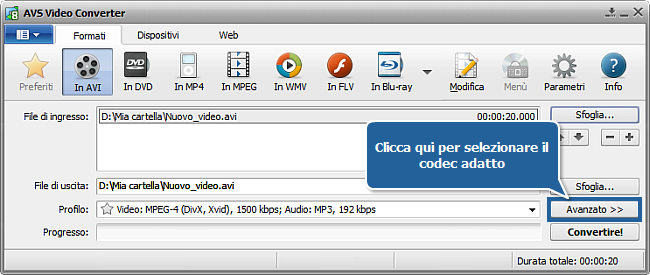 Come effettuare la conversione in più passaggi con AVS Video Converter? Passo 4