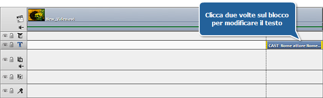 Come inserire i titoli di coda alla fine del filmato?