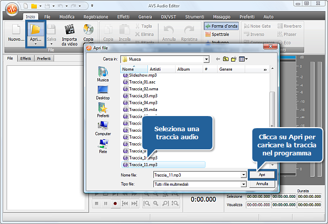 Come aumentare il volume di (una parte di) una traccia audio? Passo 2