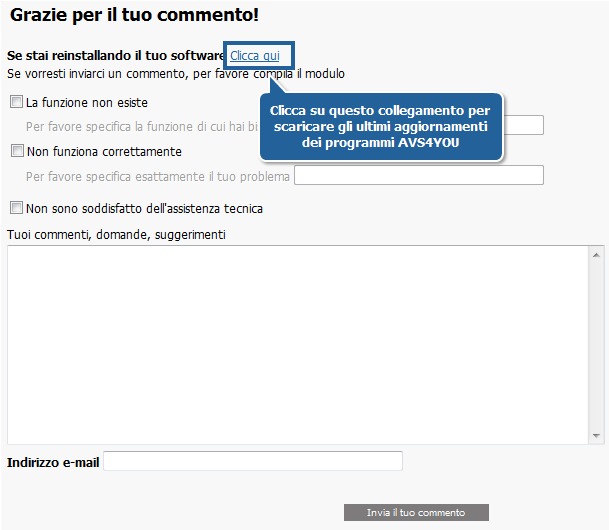 Come reinstallare i software AVS4YOU? Passo 1