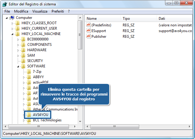 Come reinstallare i software AVS4YOU? Passo 2
