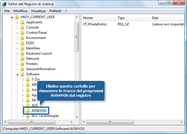 Come reinstallare i software AVS4YOU? Passo 2