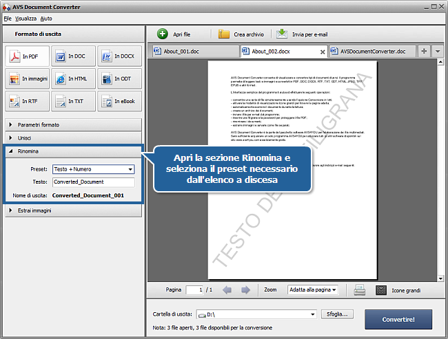 Come convertire i file DOC/DOCX in formato PDF? Passo 5