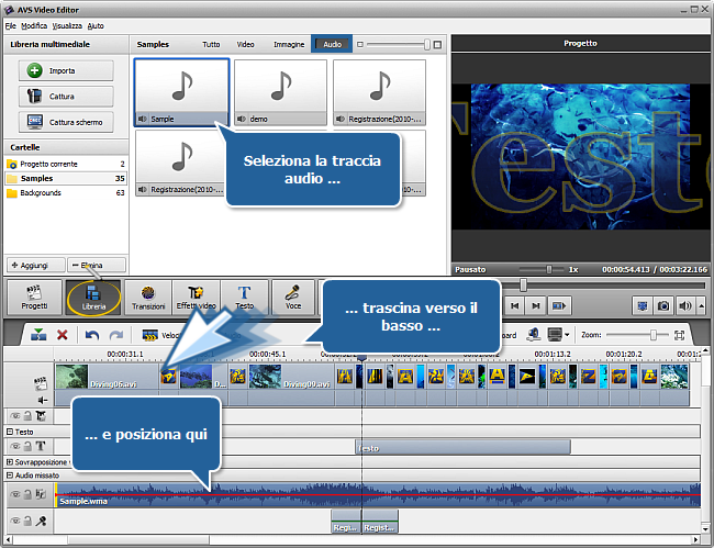 Come creare una presentazione usando AVS Video Editor? Passo 4