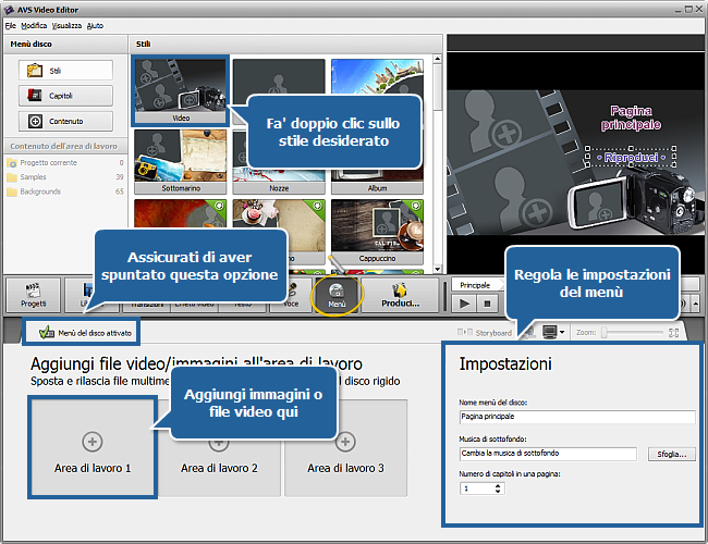 Come creare una presentazione usando AVS Video Editor? Passo 5